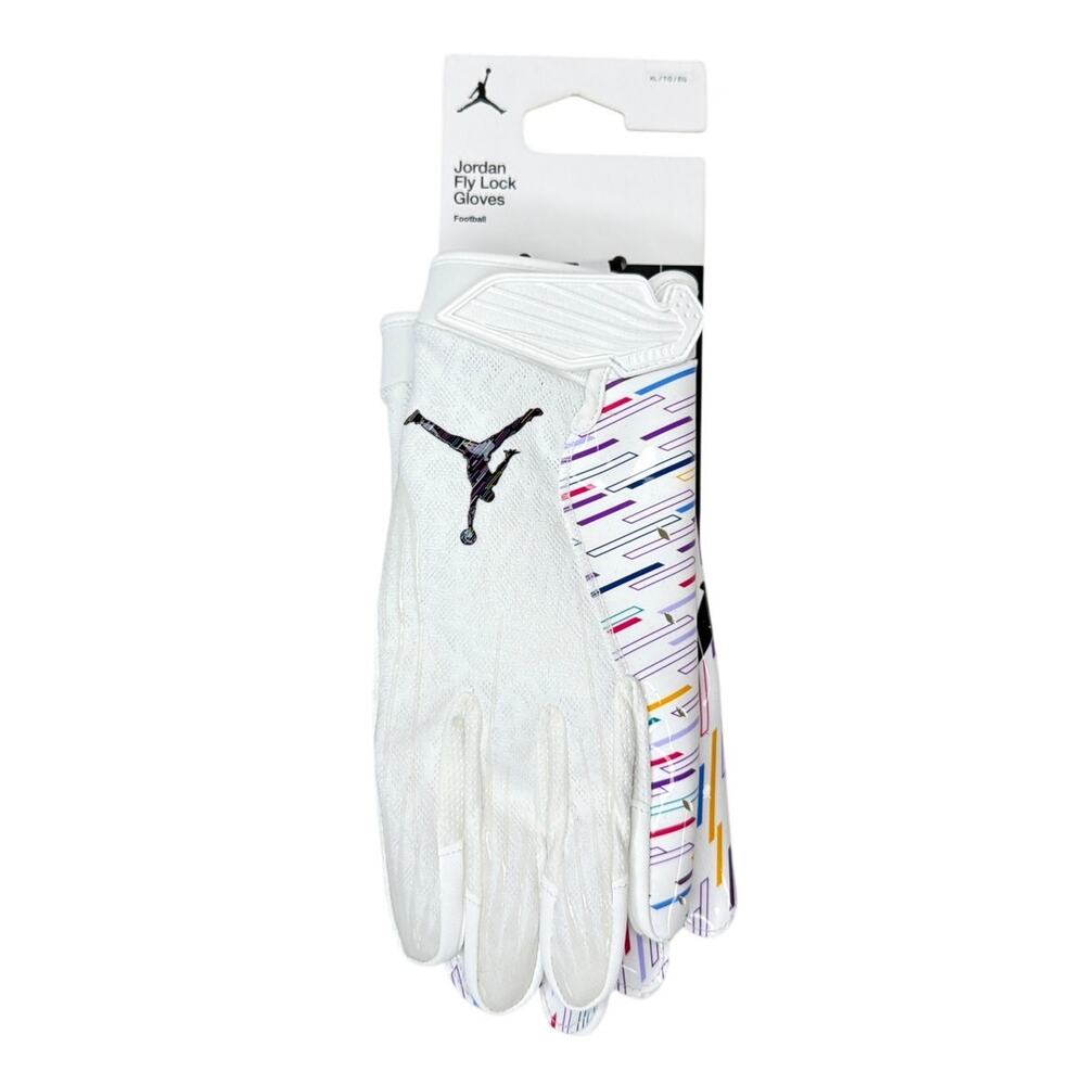 Nike Jordan Vapor Jet football gloves NFL "Crucial Catch" Edition Mens Size XL